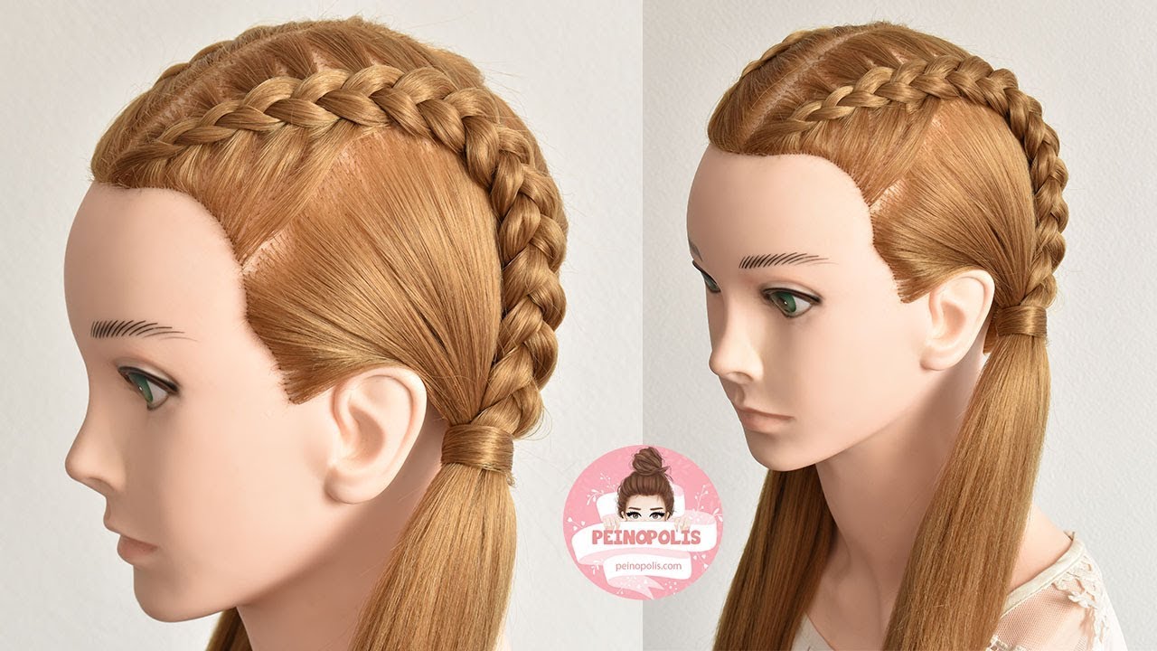 PEINADOS FACILES DE NIÑAS | COLETAS CON TRENZA INVERTIDA DE MODA