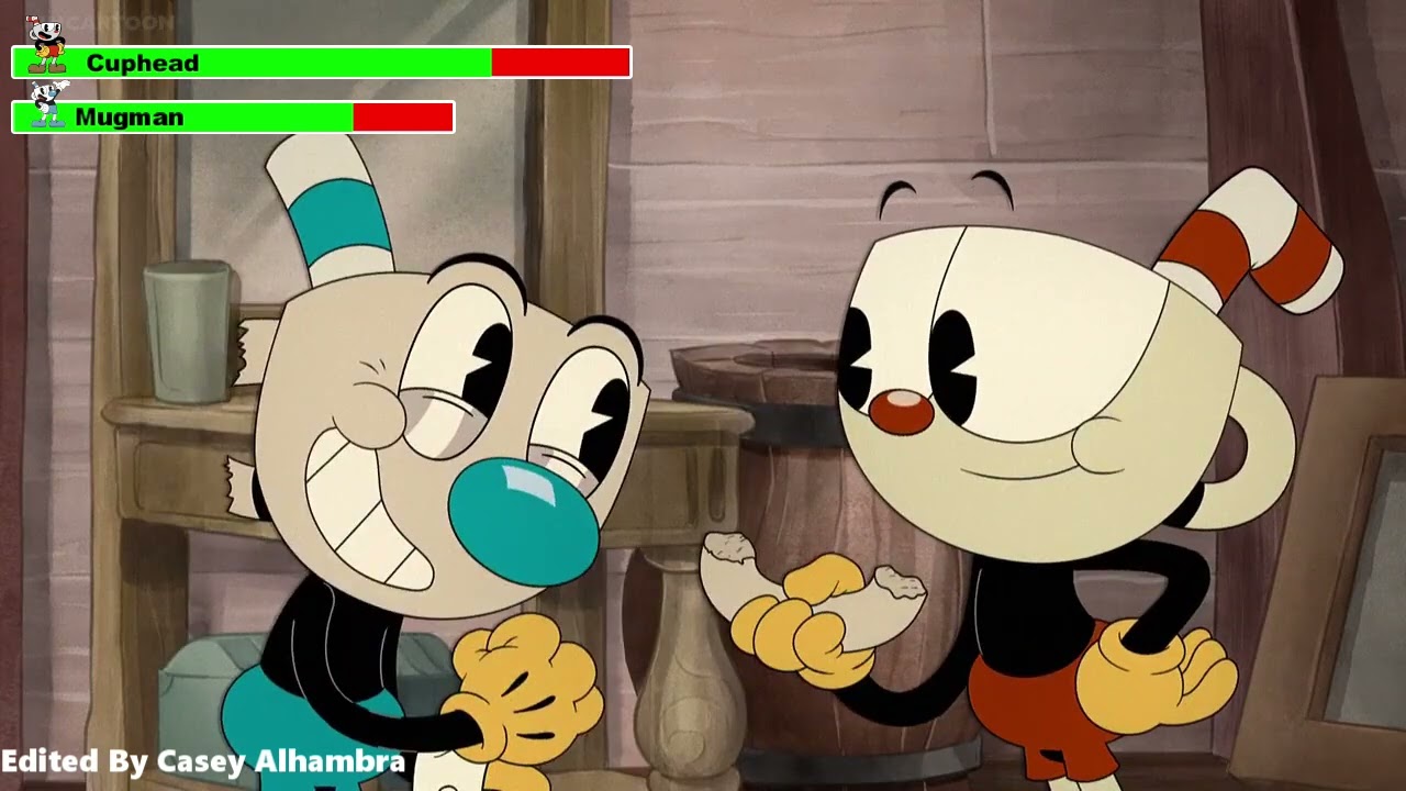 The Cuphead Show! (2022) Handle with Care with healthbars