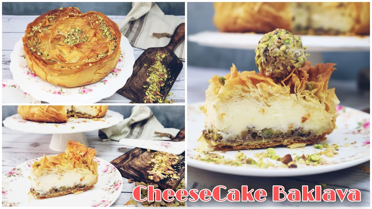 افخم تشيزكيك البقلاوة لحلويات شهر رمضان المبارك