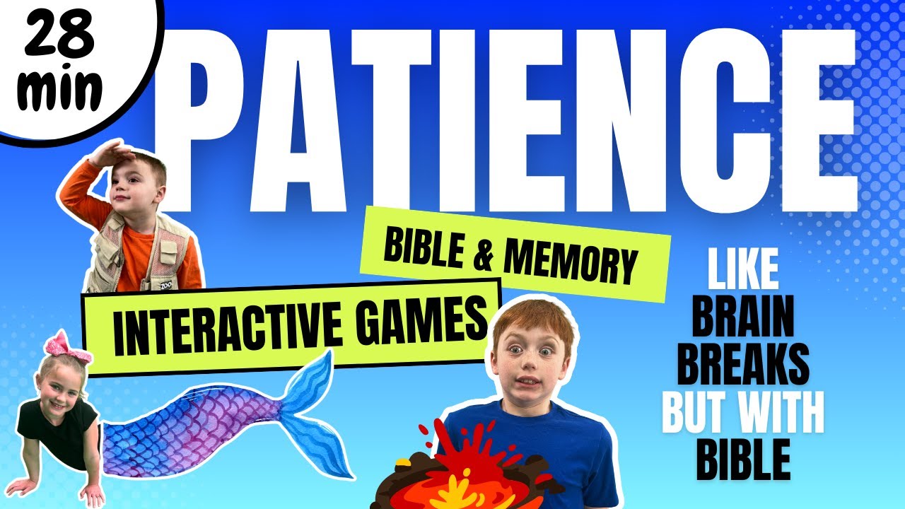 28 Min of Floor is Lava and other Bible Memory Interactive Games | Patience Verses | Safe Screen |