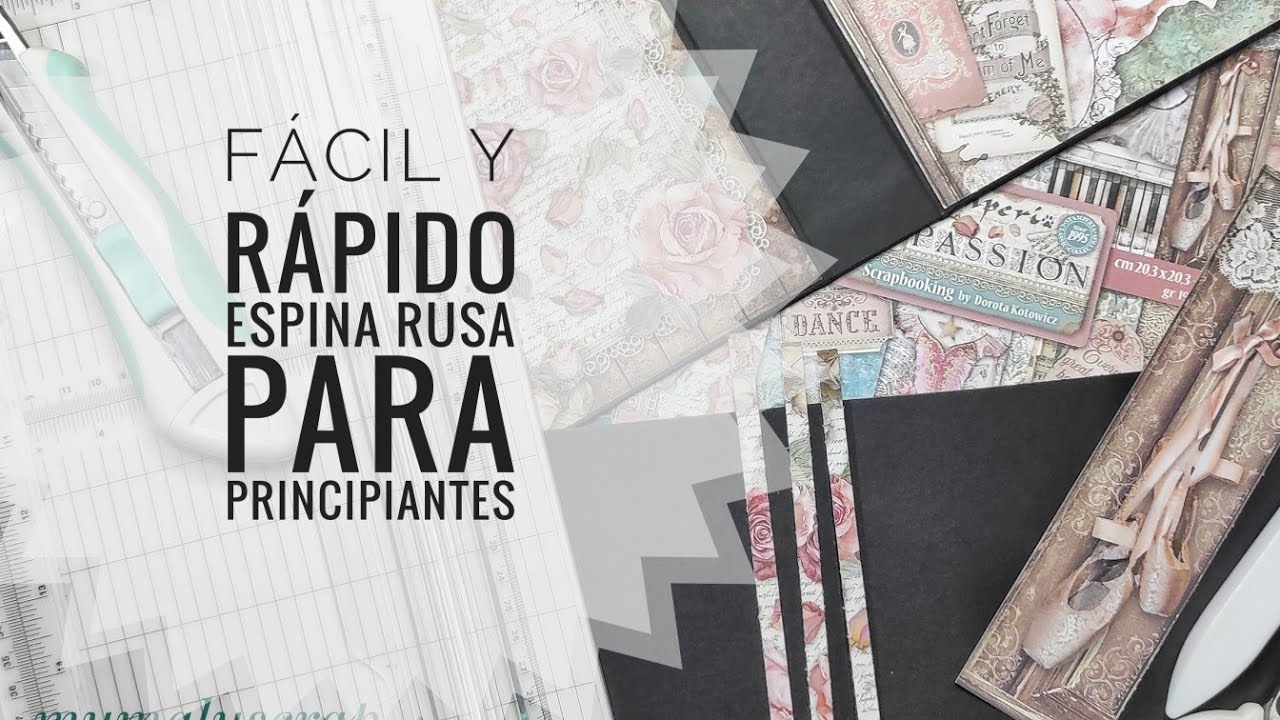 🛑Todo para principiantes, falsa espina rusa y encuadernación