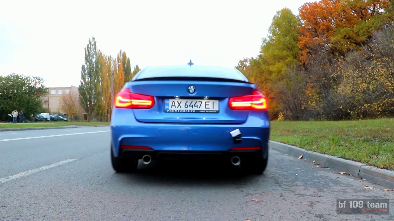 BMW F30 N20 Exhaust sound with downpipe, sport catalyst, 340 catback