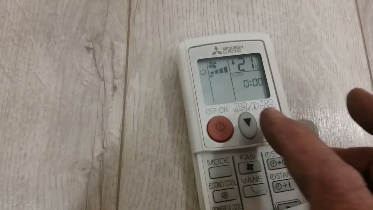 MITSUBISHI ELECTRIC kondisionerinin isti və soyuq  rejimlərinə keçirilməsi