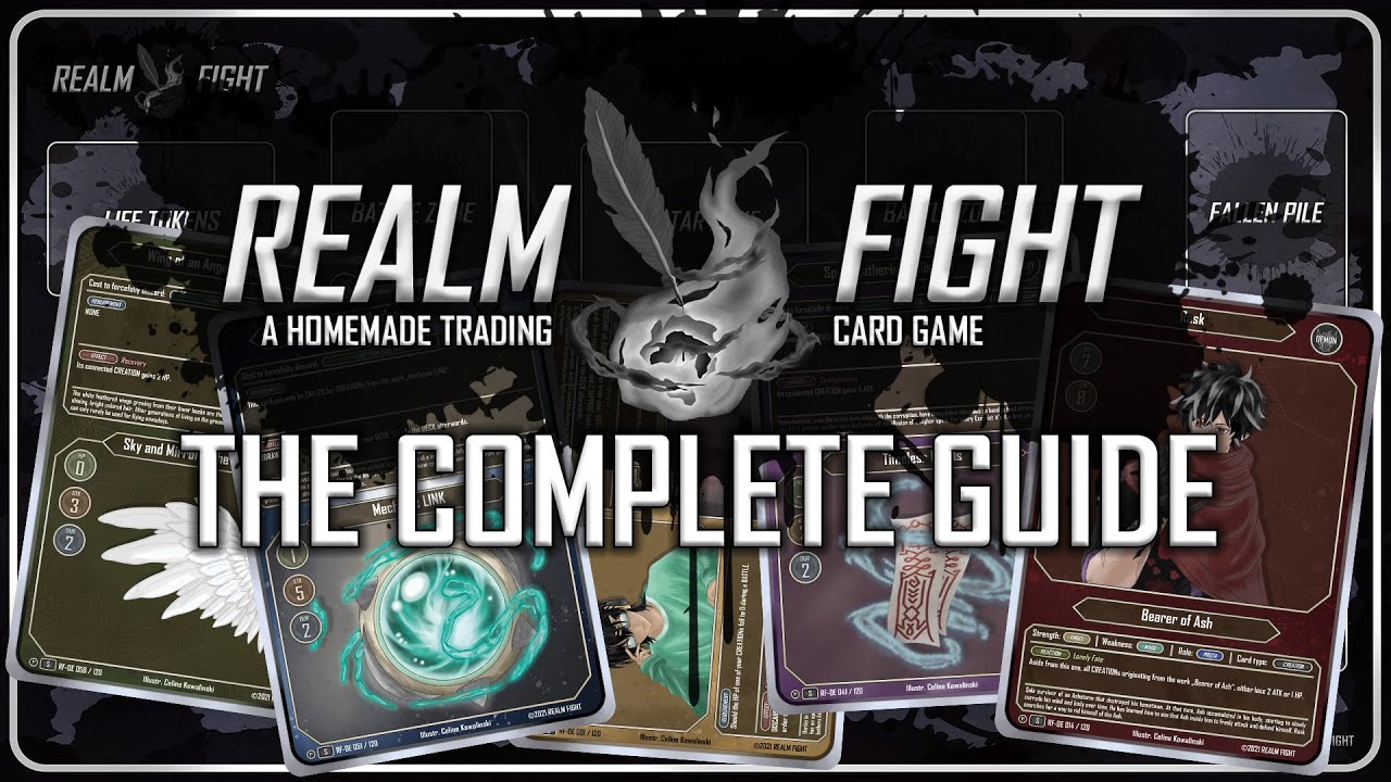 The complete guide for my homemade card game | Realm Fight TCG | #tcg #HTCG #cardgame #homemade
