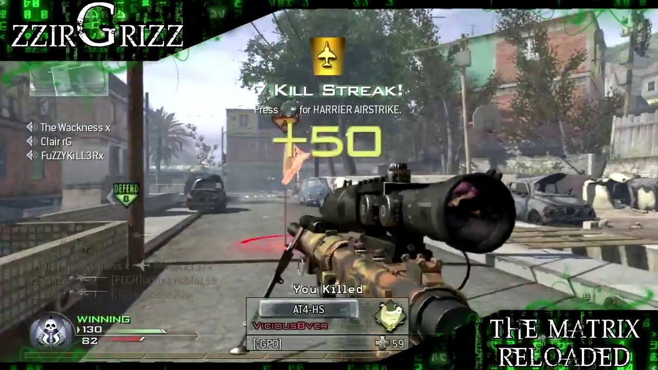 zzirGrizz The Matrix Reloaded MW2 Montage Part 1