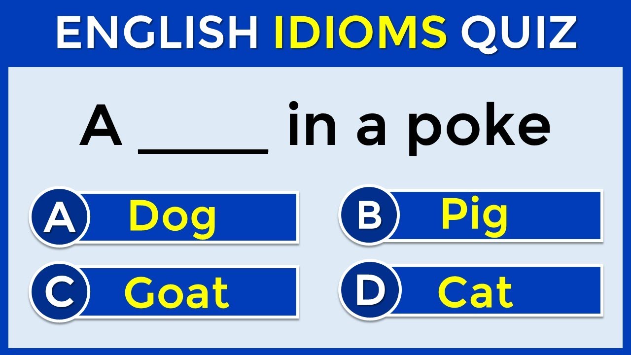 English Idioms Quiz | CAN YOU SCORE 30/30? | 96% CANNOT! #challenge 68