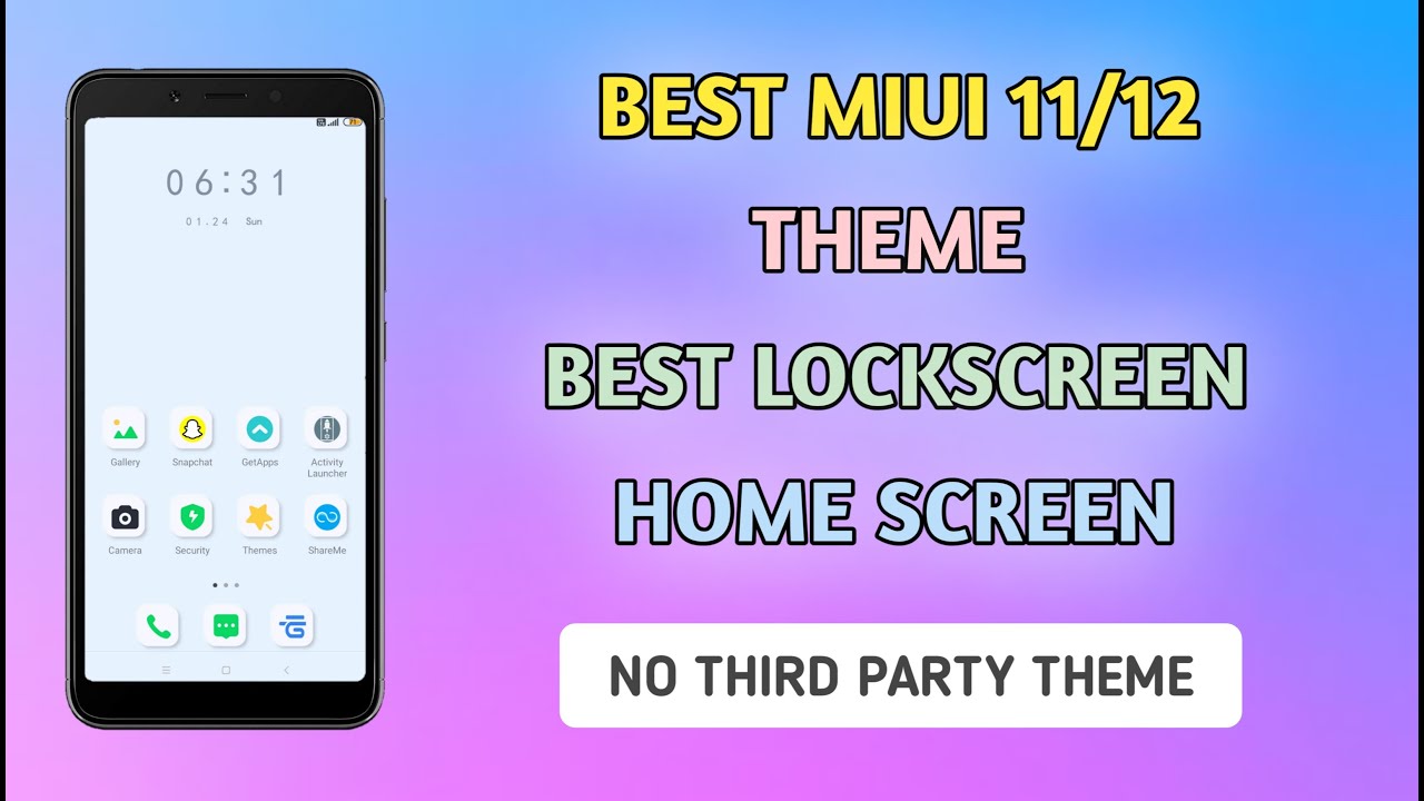 Miui 12 Best Theme | Best No.1 Lockscreen Theme | Miui 11 /12 Supported Theme | Top 1 Theme