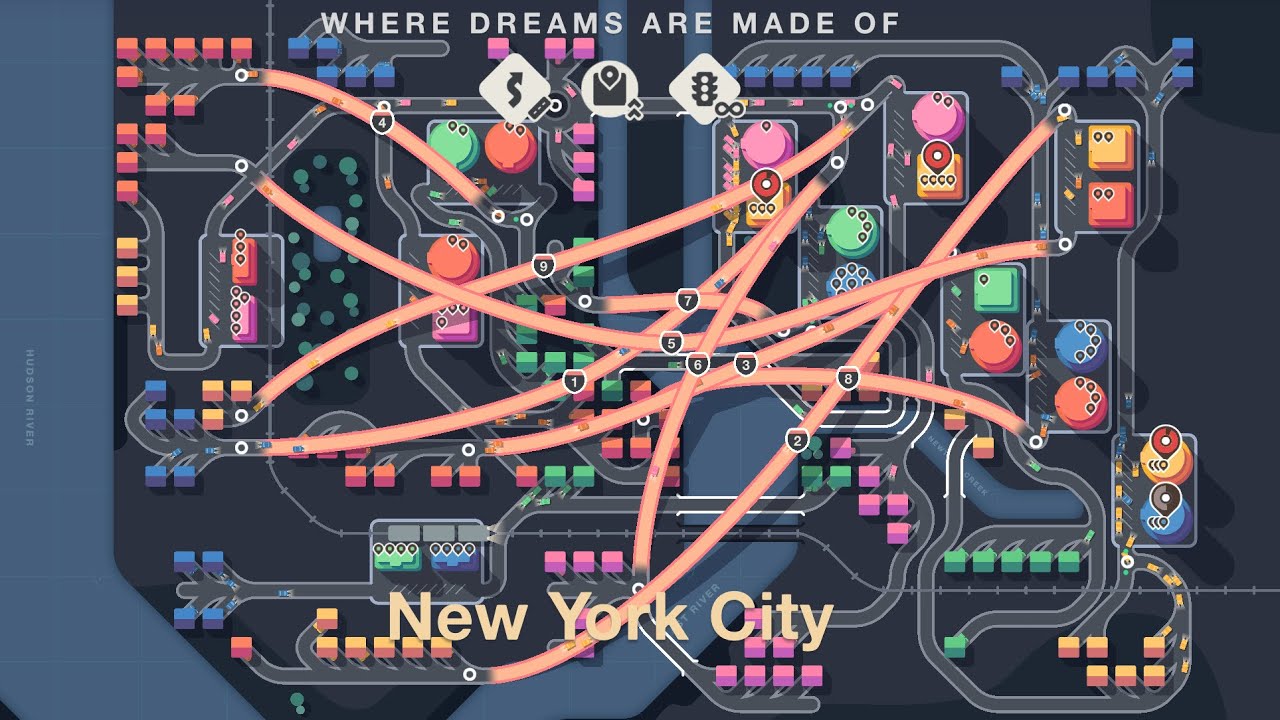 Mini Motorways: New York City Challenge - Where Dreams Are Made Of - Top 10%