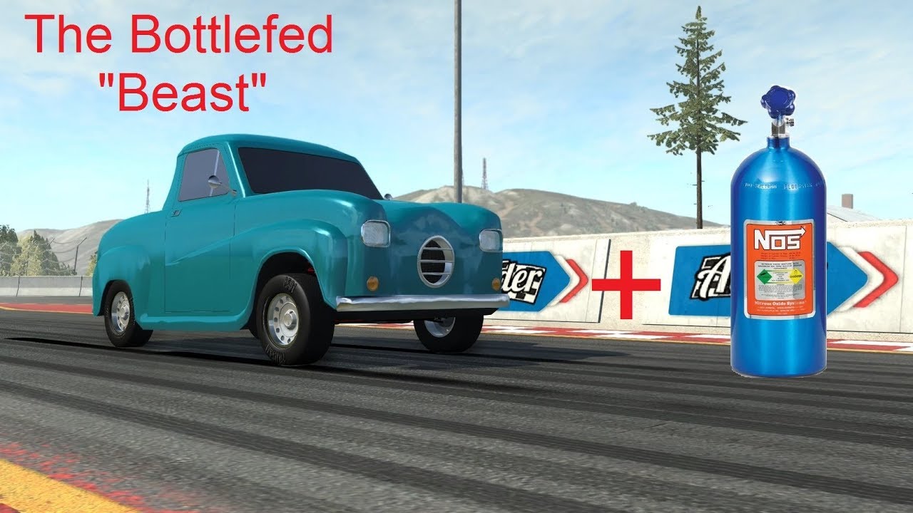 The 1 Horsepower Car vs Nitrous! Automation/BeamNG