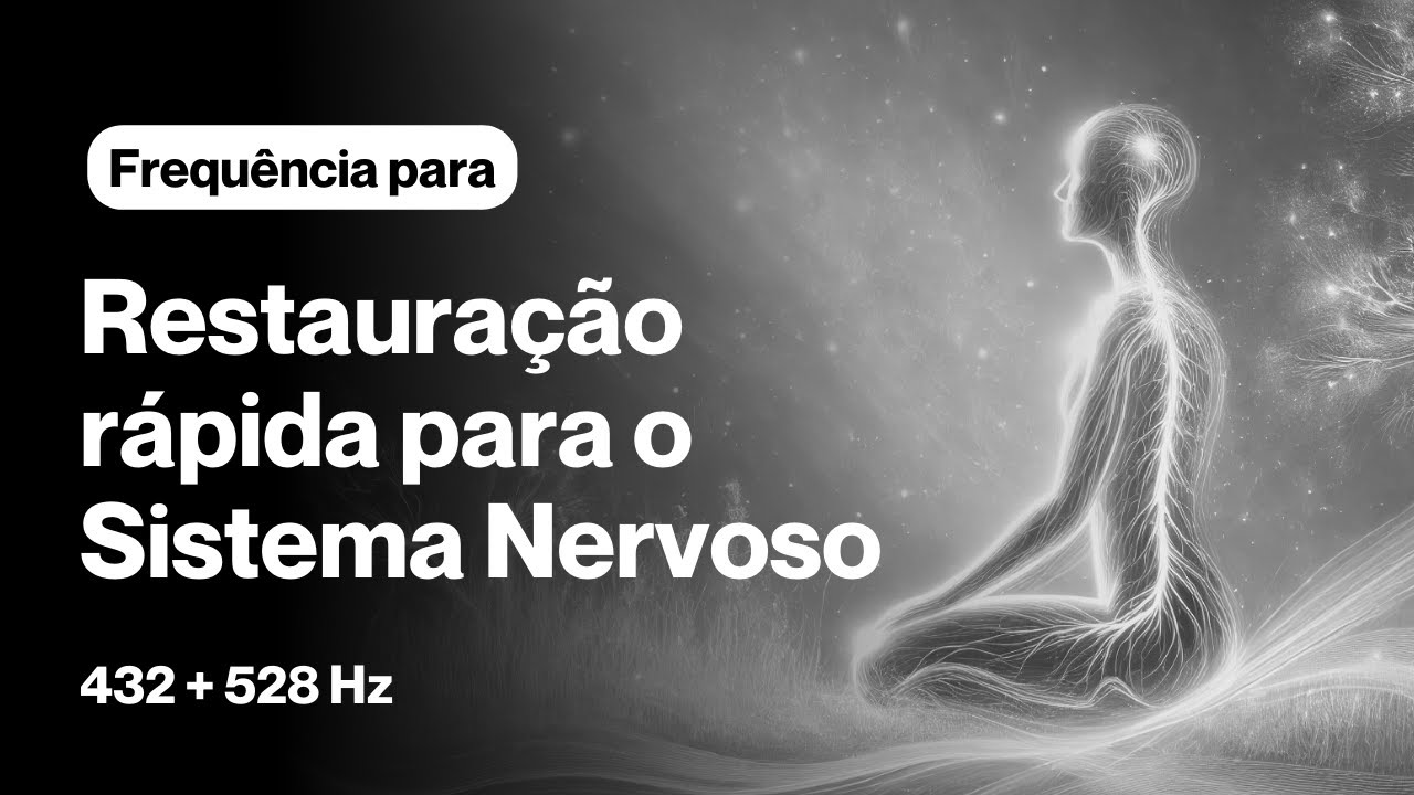 Frequência para RESTAURAÇÃO RÁPIDA do SISTEMA NERVOSO 432+528Hz | TELA PRETA | Cura pelo Som