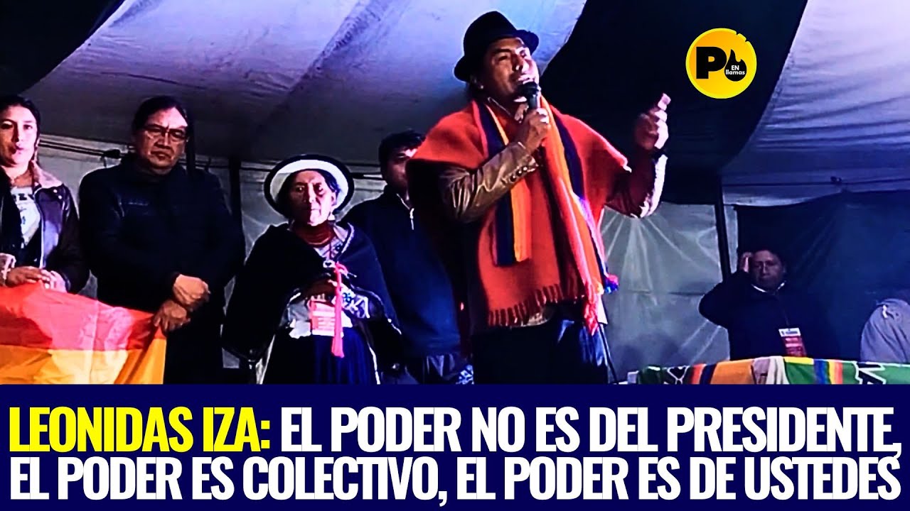 Leonidas Iza: El poder no es del presidente, el poder es colectivo, el poder es de ustedes
