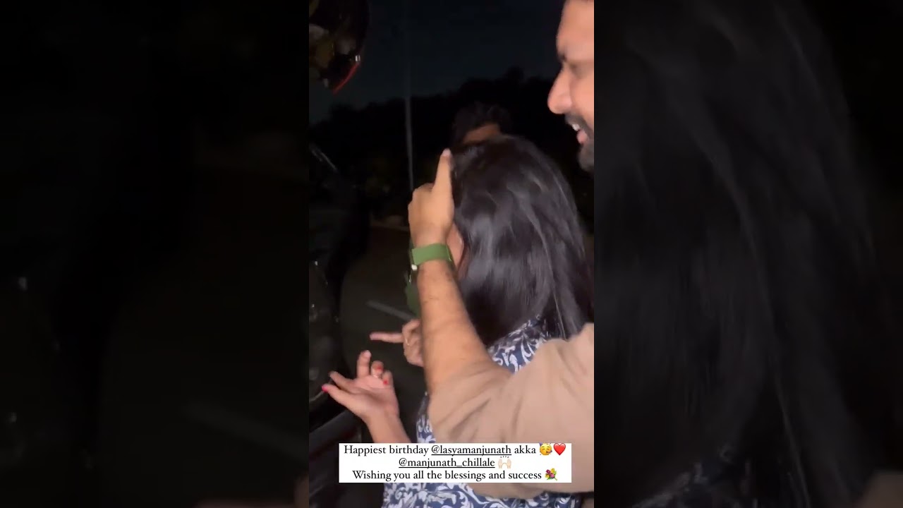 Bigg Boss fame lasya manjunath birthday celebration 🥳🎉//#biggboss #lasyamanjunath#birthday#shorts