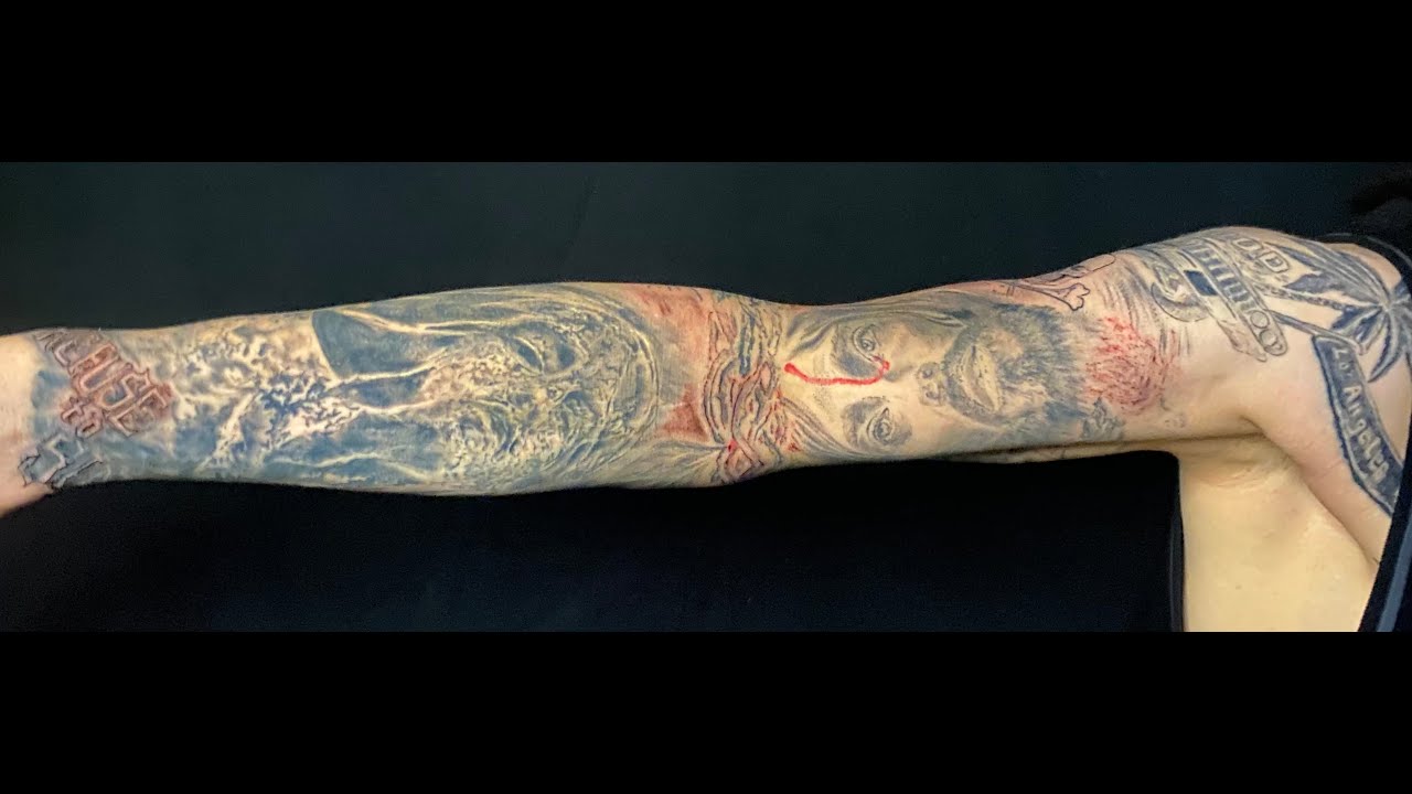 Black and Grey Tattoos, Sleeve Tattoo, Time-Lapse, Calming/Relaxing Video David Fabian Tattoos