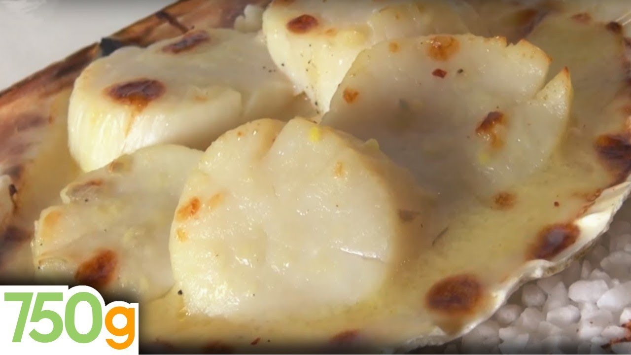 Recette de Coquilles St-Jacques gratinées - 750g