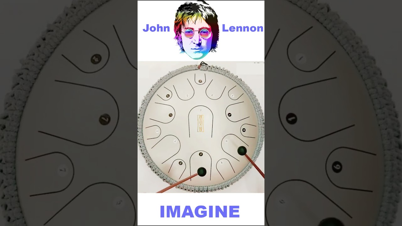 IMAGINE (John Lennon) #shorts #short #tankdrum #steeltonguedrum #shortvideoShorts