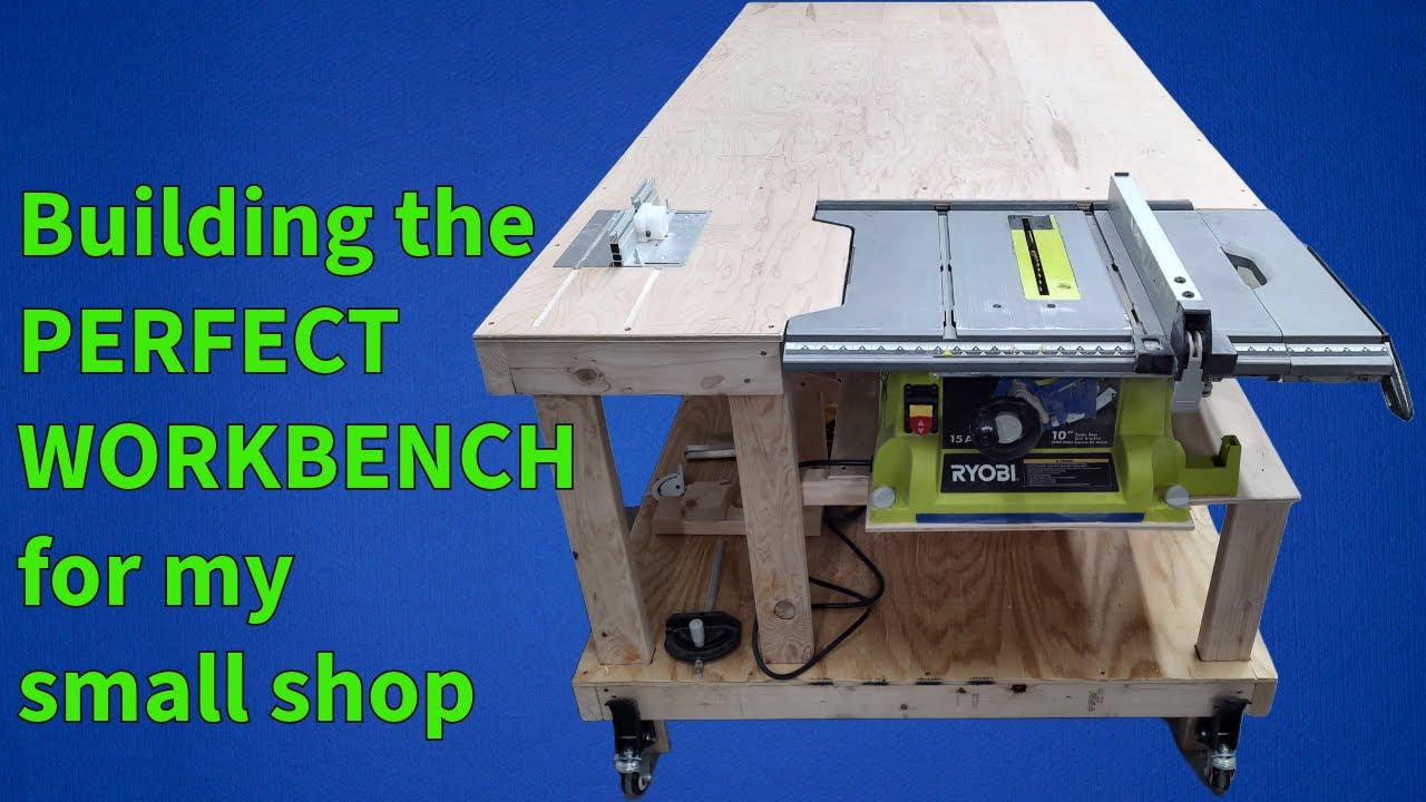 Building a mobile Workbench with integrated table saw & router table on a BUDGET