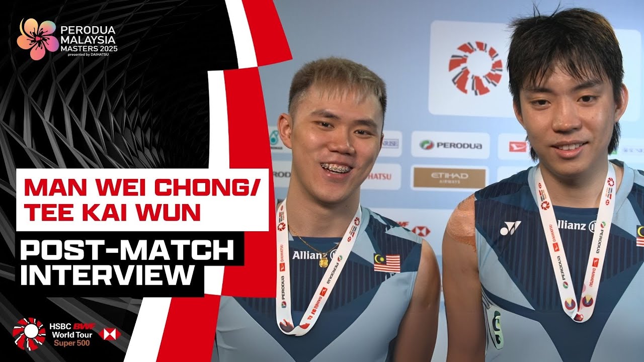 Man Wei Chong & Tee Kai Wun on their historic win at #MalaysiaMasters2025