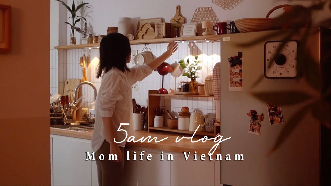 Buổi sáng của mẹ nội trợ bắt đầu từ 5h00 sáng - Momdaily vlog