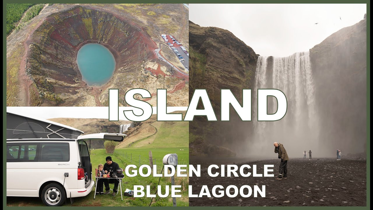 ISLAND - Campingbuss genom Golden Circle, Blue Lagoon och största vattenfallen
