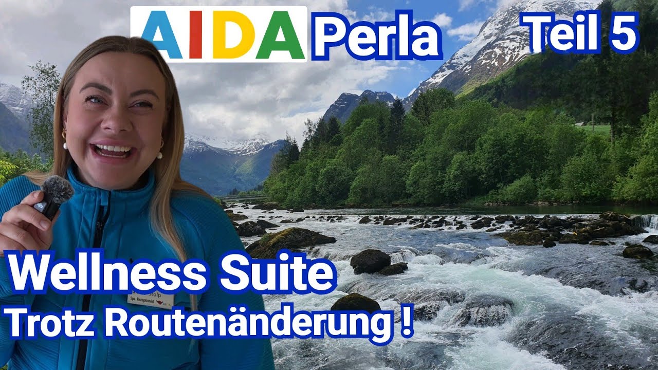 Norwegen mit AIDAperla Olden Teil 5 Wellness Suite