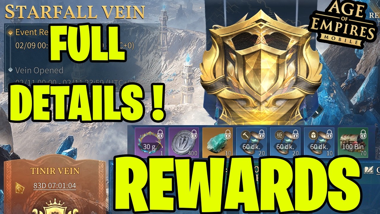ЗДЕСЬ ВИДИТЕ STARFALL VEIN, ПОДРОБНОСТИ, НАГРАДЫ И ОБЗОР! - Age of Empires Mobile