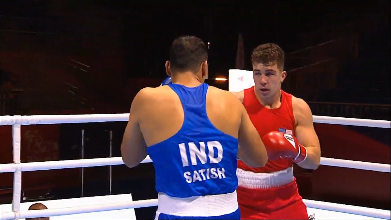 Round of 32 (+91kg) TORREZ Richard (USA) vs SATISH KUMAR (IND) /AIBA World 2019