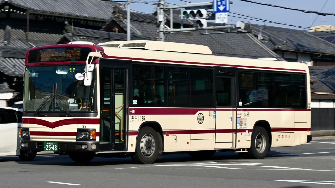 【走行音】嵐山のLKGで行く花園線!　LKG-KV234N3 京都バス 125号車