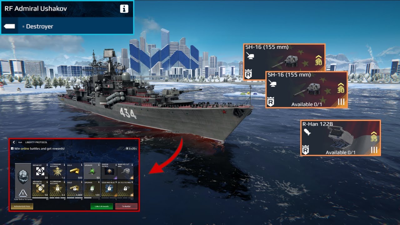 RF Admiral Ushakov Best ship for beginners! / Modern warship