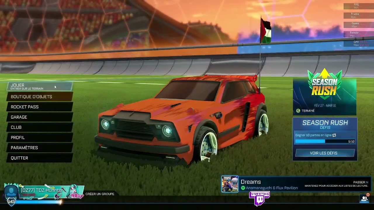 live chill rocket go les 50 follow twitch ( redif )