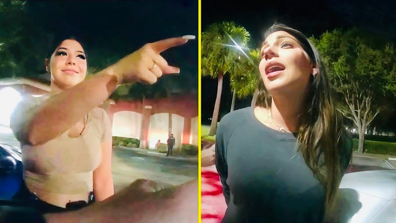 Woman Tries Acting Innocent After Starting Fight With Stranger