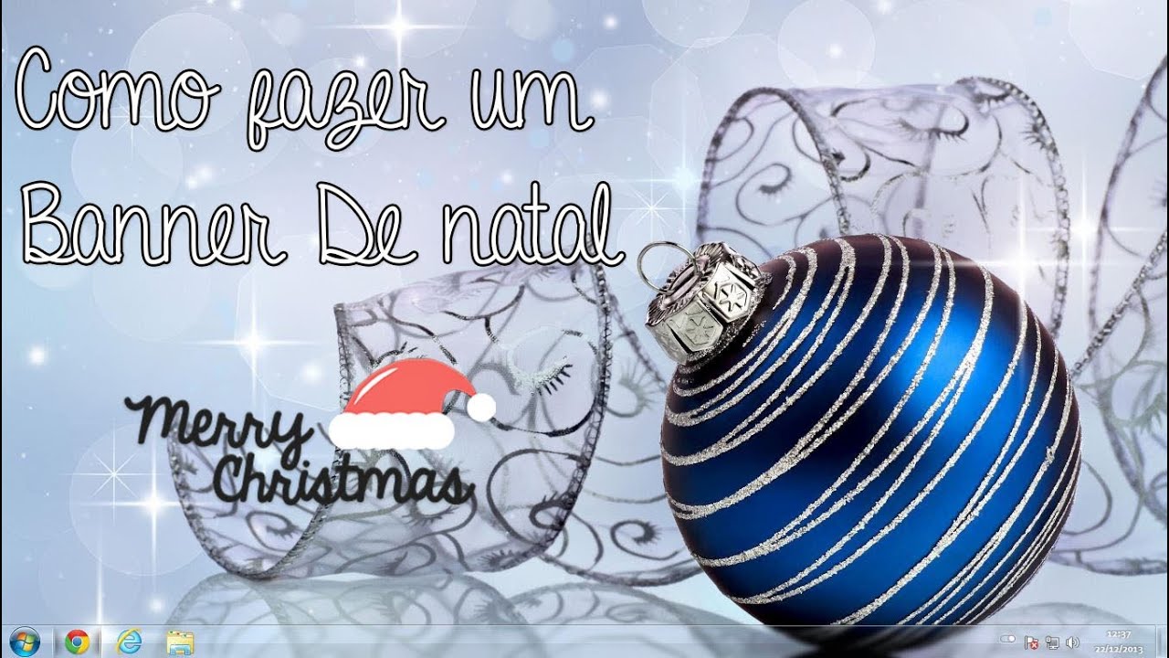Como fazer Banner de Natal