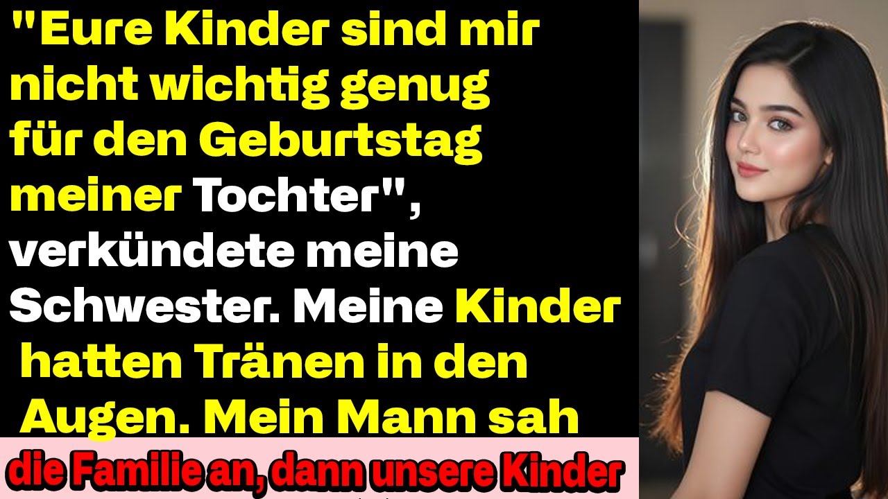 Meine Schwester sagte: „Deine Kinder sind nicht wichtig genug“ – dann wendete sich alles
