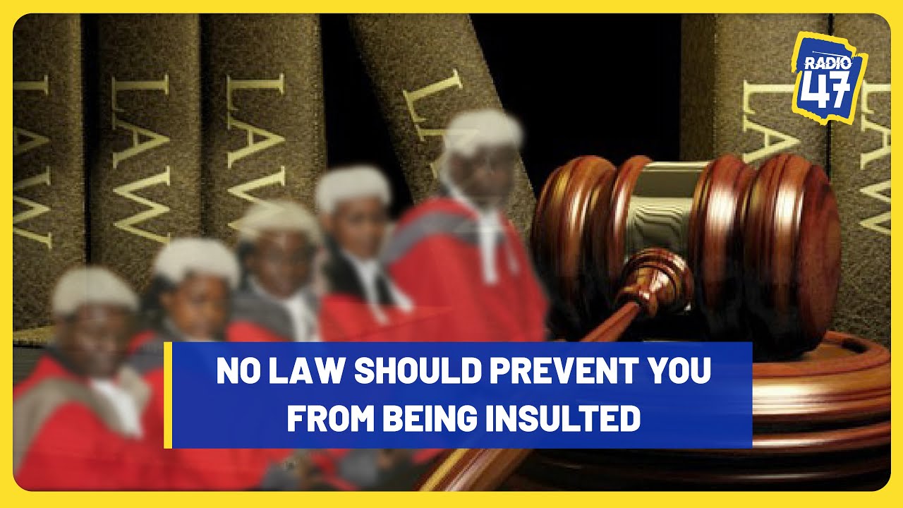 There Is No Law That Should Stop You From Being Insulted. - Jared Mugendi