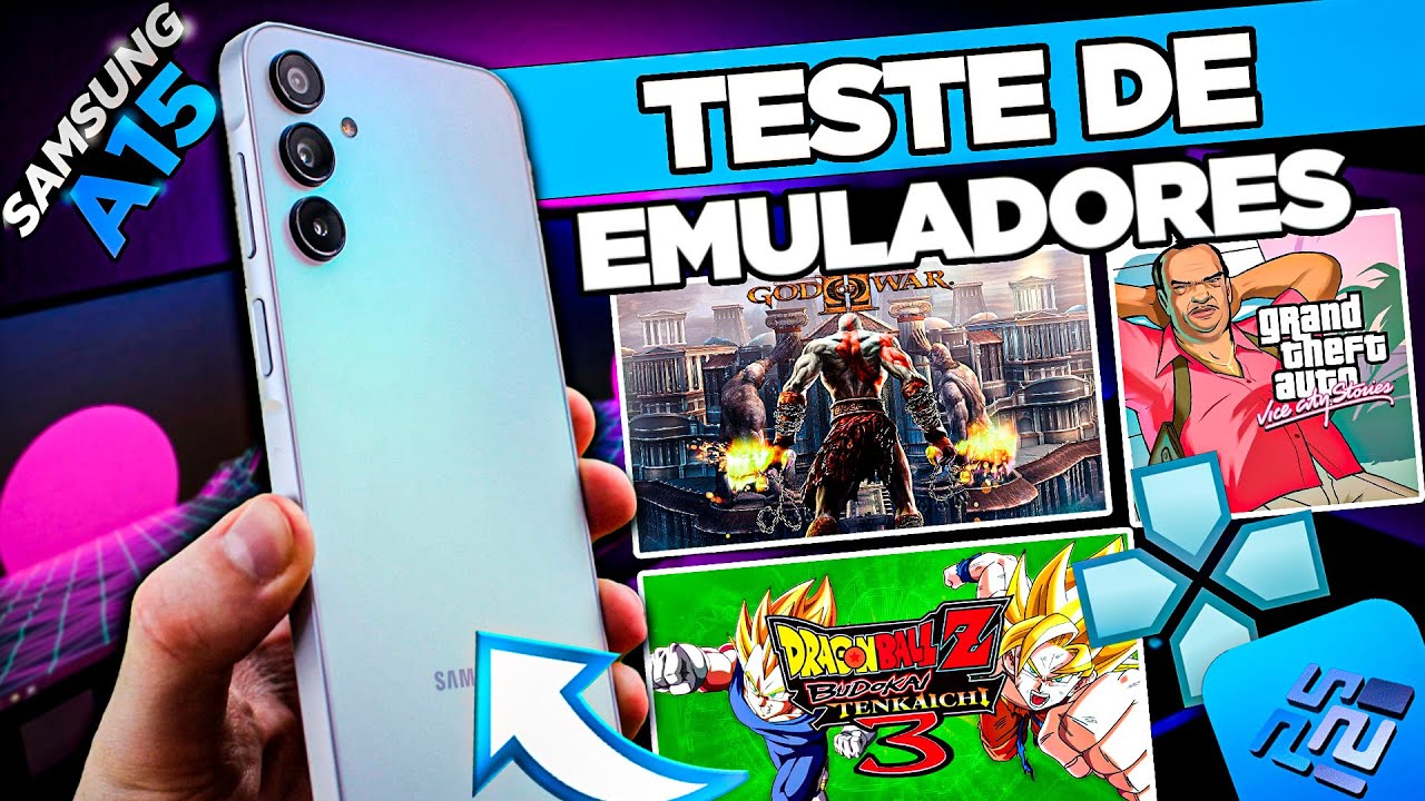 TESTE DE EMULADORES NO SAMSUNG GALAXY A15 5G - RODOU TUDO ?