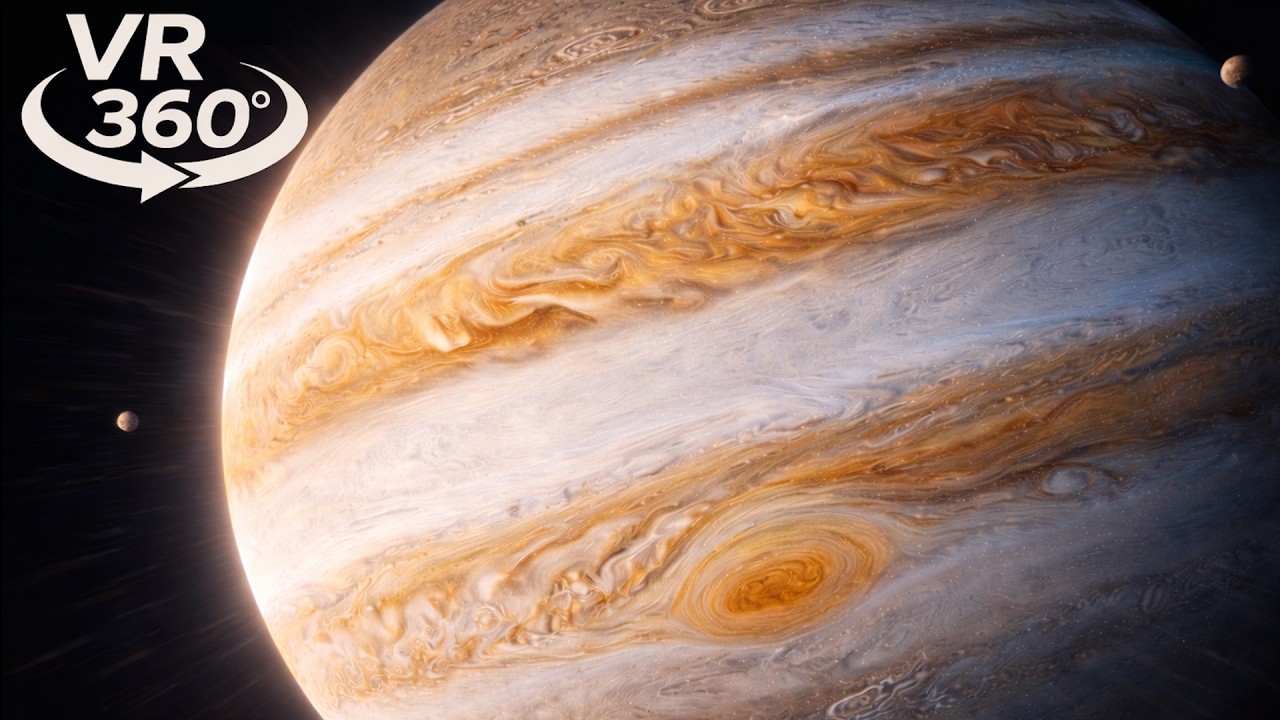 Falling into Jupiter in 360° VR