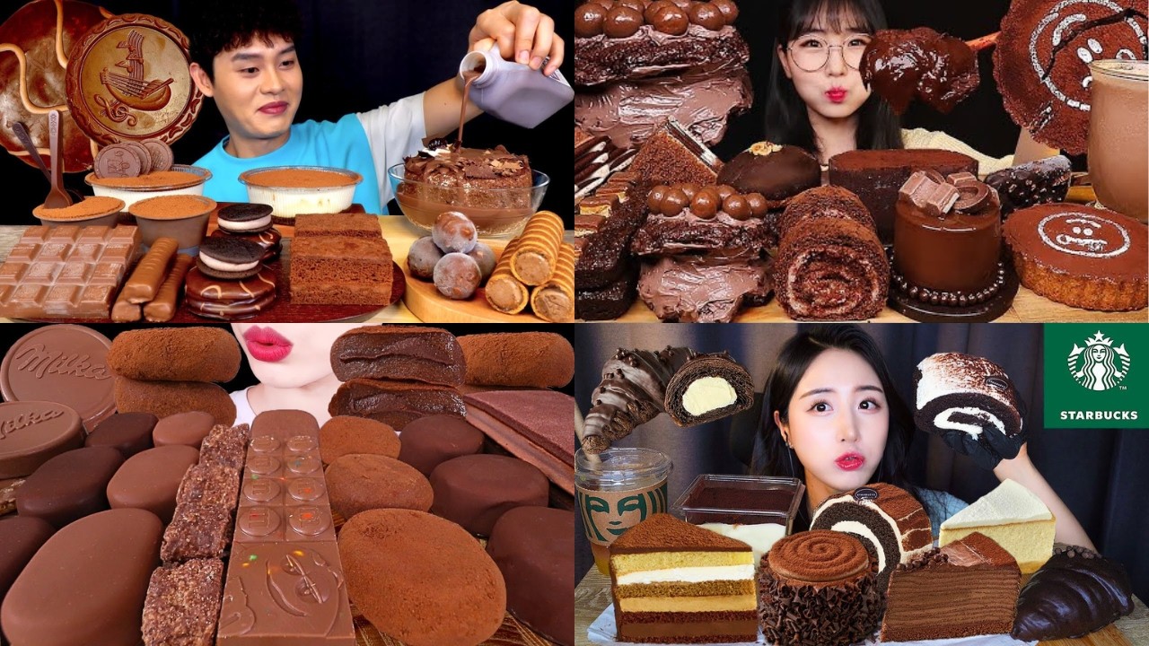 🍫 ASMR DESSERT MUKBANG 🤤 Chocolate Cake, Ice Cream, Donuts, Cookies & Sweet Treats Compilation 🍦✨
