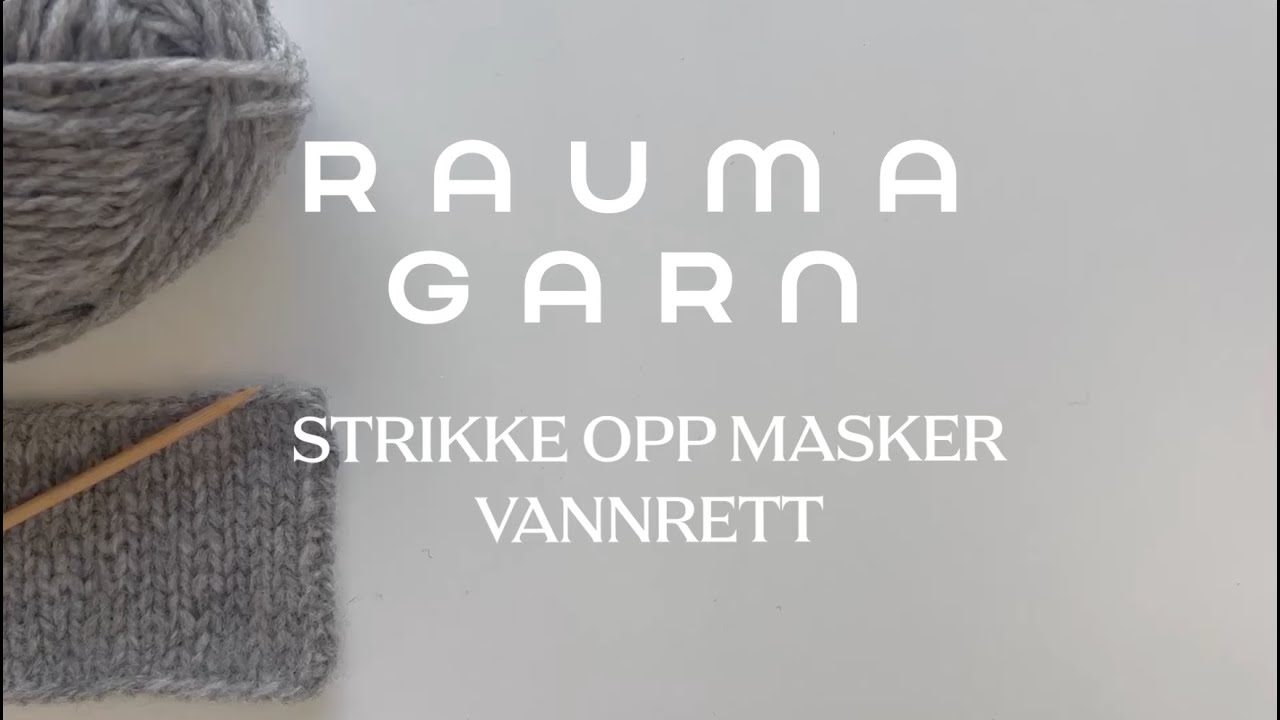 Hvordan strikke opp masker vannrett