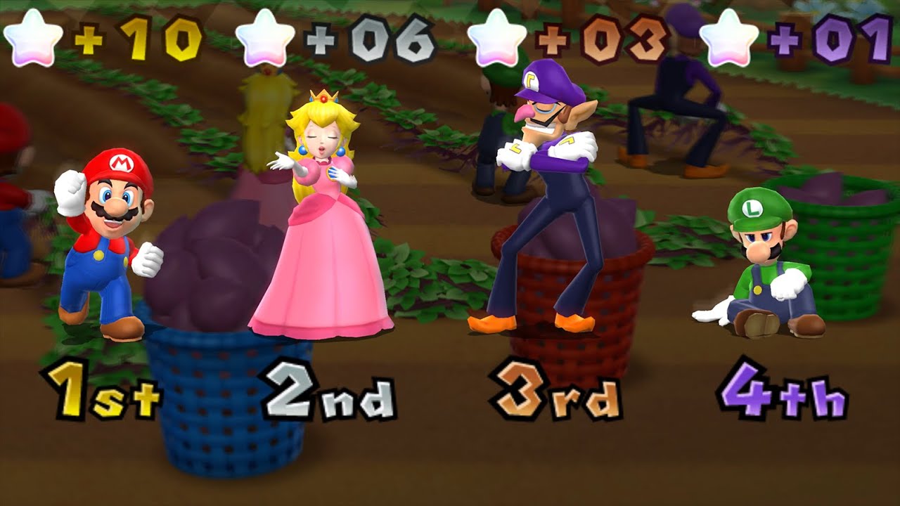 Mario Party 9 - Mario vs Peach vs Luigi vs Waluigi - Bowser Station
