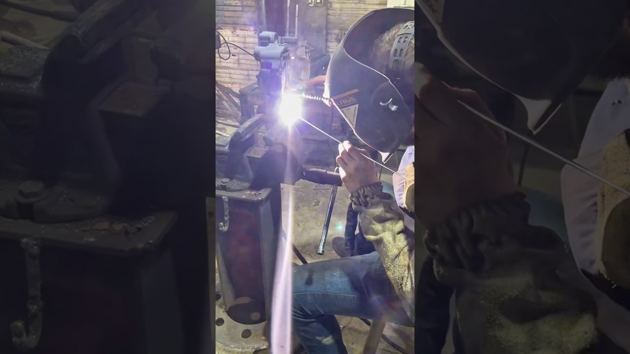 RECUPERANDO ROSCA BUJ&Atilde;O🔥 #torno #metal #cnc #usinagem #machine #solda #tig #welding #repair