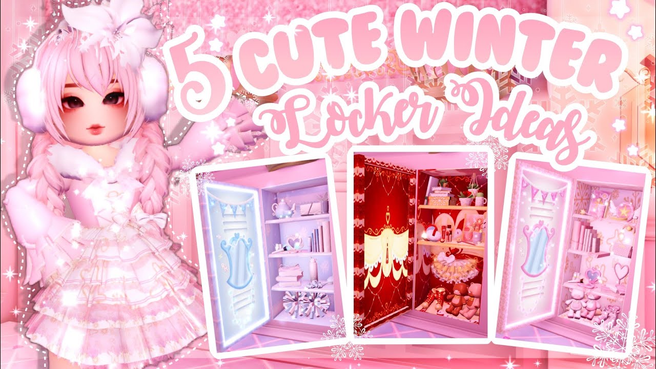 5 Cute Locker Ideas for WINTER GLITTERFROST UPDATE ❄️🌷 | Royale High Roblox