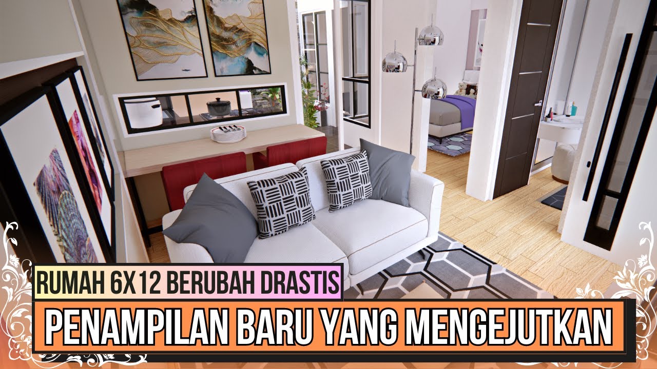 Renovasi Pintar Rumah 6x12 : Sulap Halaman Belakang jd Kamar Ke-3, Taman Impian & Dapur yg Cantik!