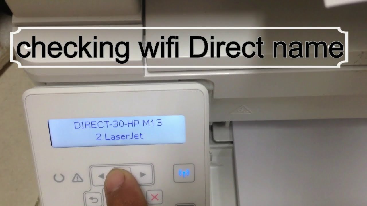 How to Install printer Printing WiFi Direct Using Phone Tap Lap Computer HP LaserJet Pro M130nw