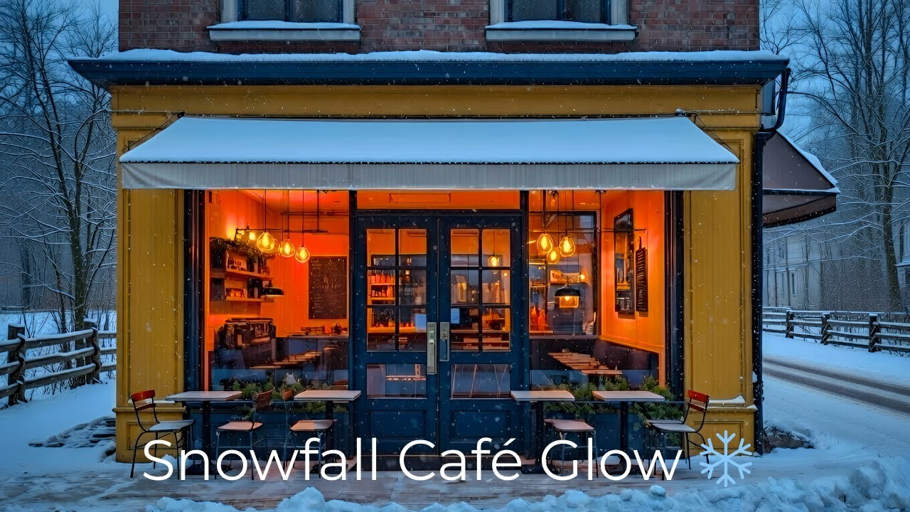 Snowfall Café Glow ❄️ cozy winter lofi | warm beats to unwind & focus 2026