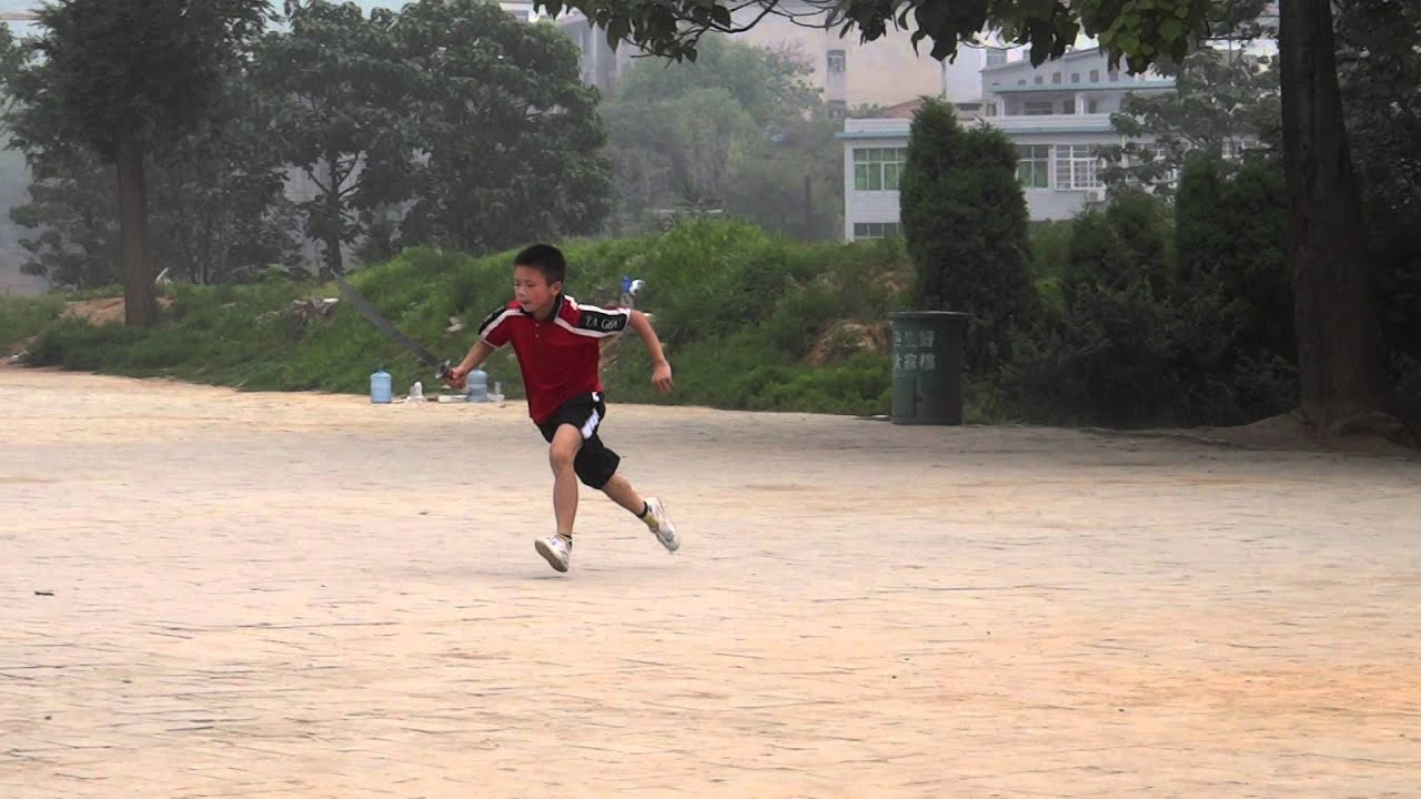 Shaolin Temple Children's Kung Fu Sword Training