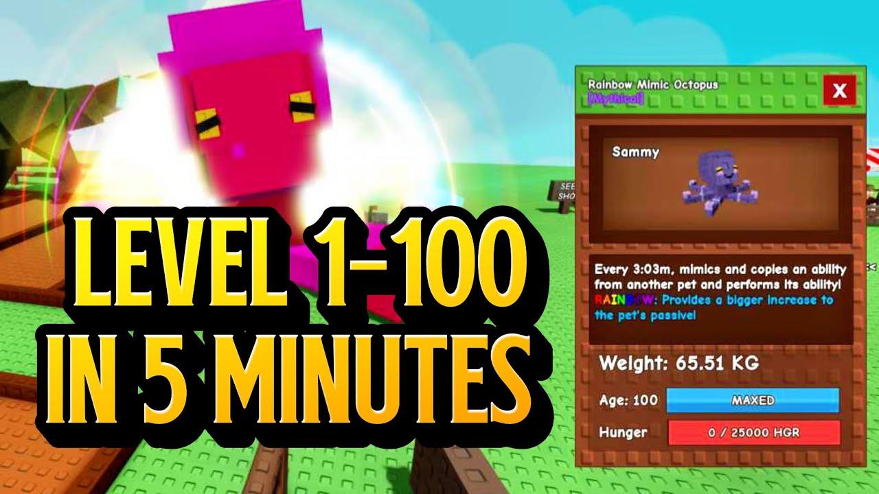 Fastest Way to Level Up Pets in Grow a Garden! 