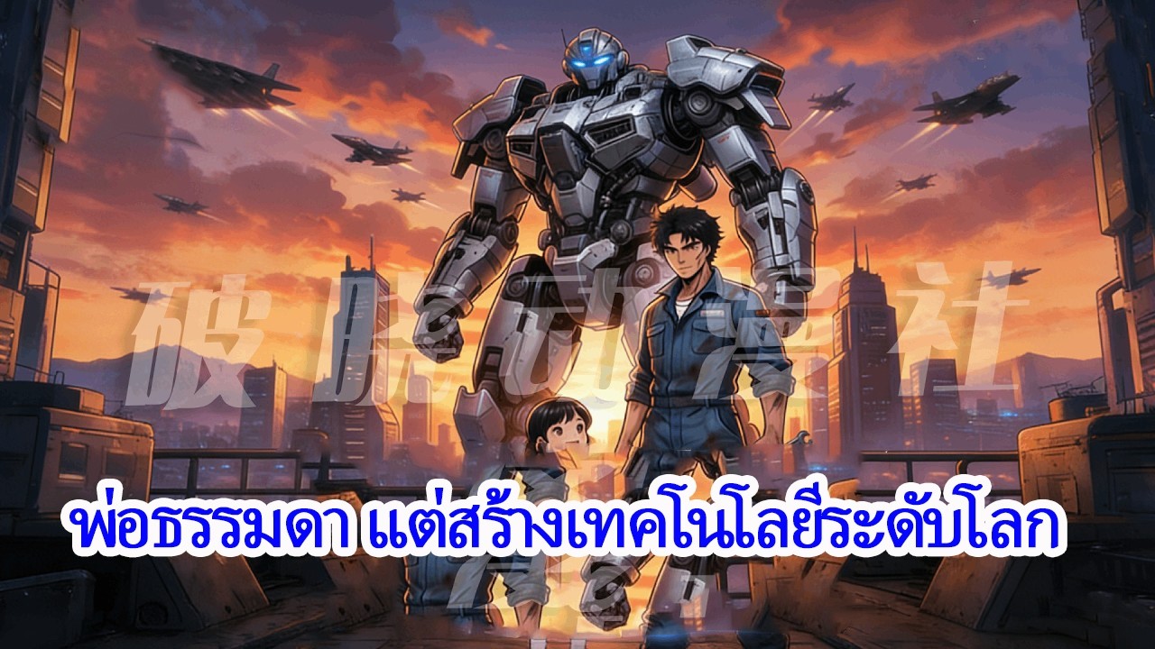 พ่อช่างซ่อมสร้างกันดั้มในโรงรถ ลูกสาวแอบขับจนกองทัพต้องมาหา