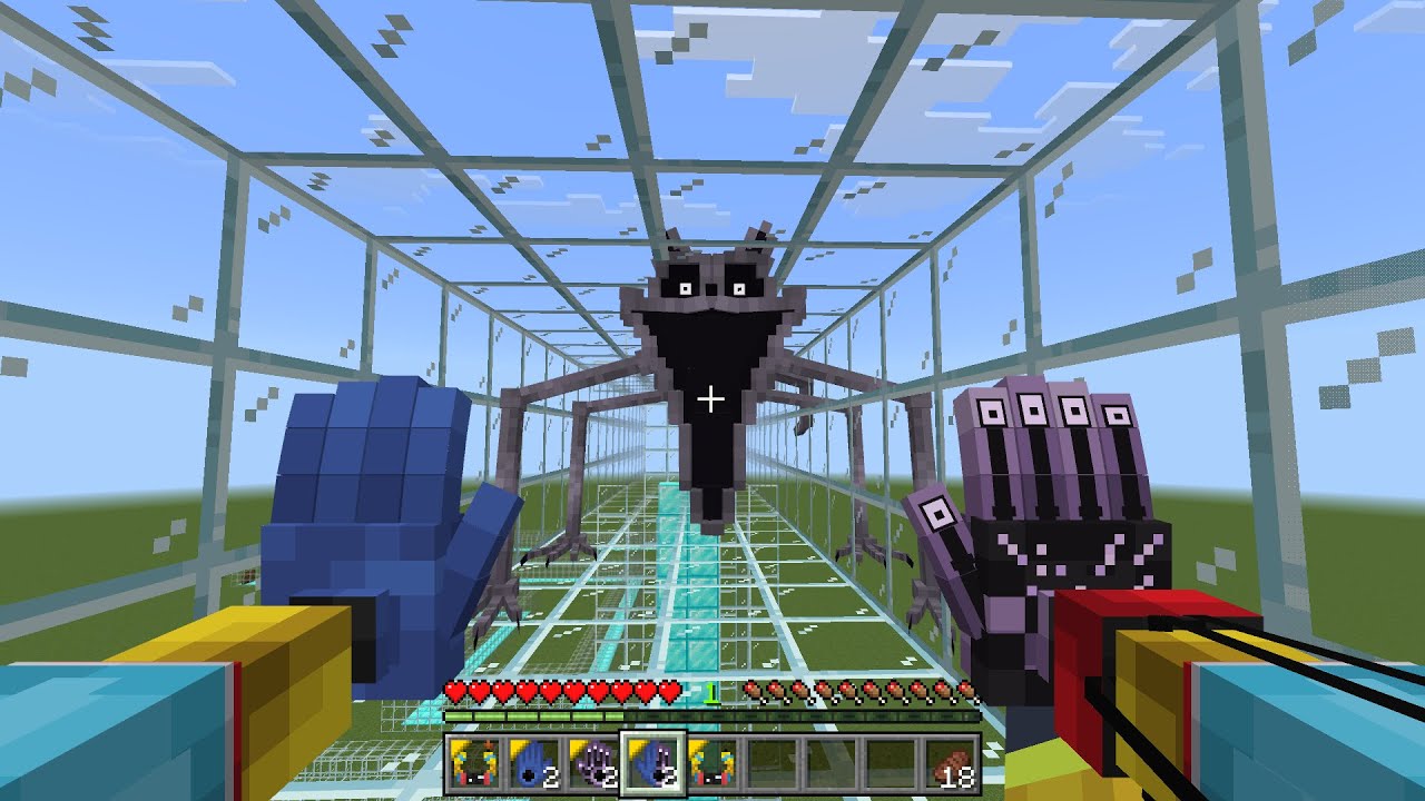 Poppy Playtime Chapter 3 V3 Nightmare Catnap Chase MOD in Minecraft PE