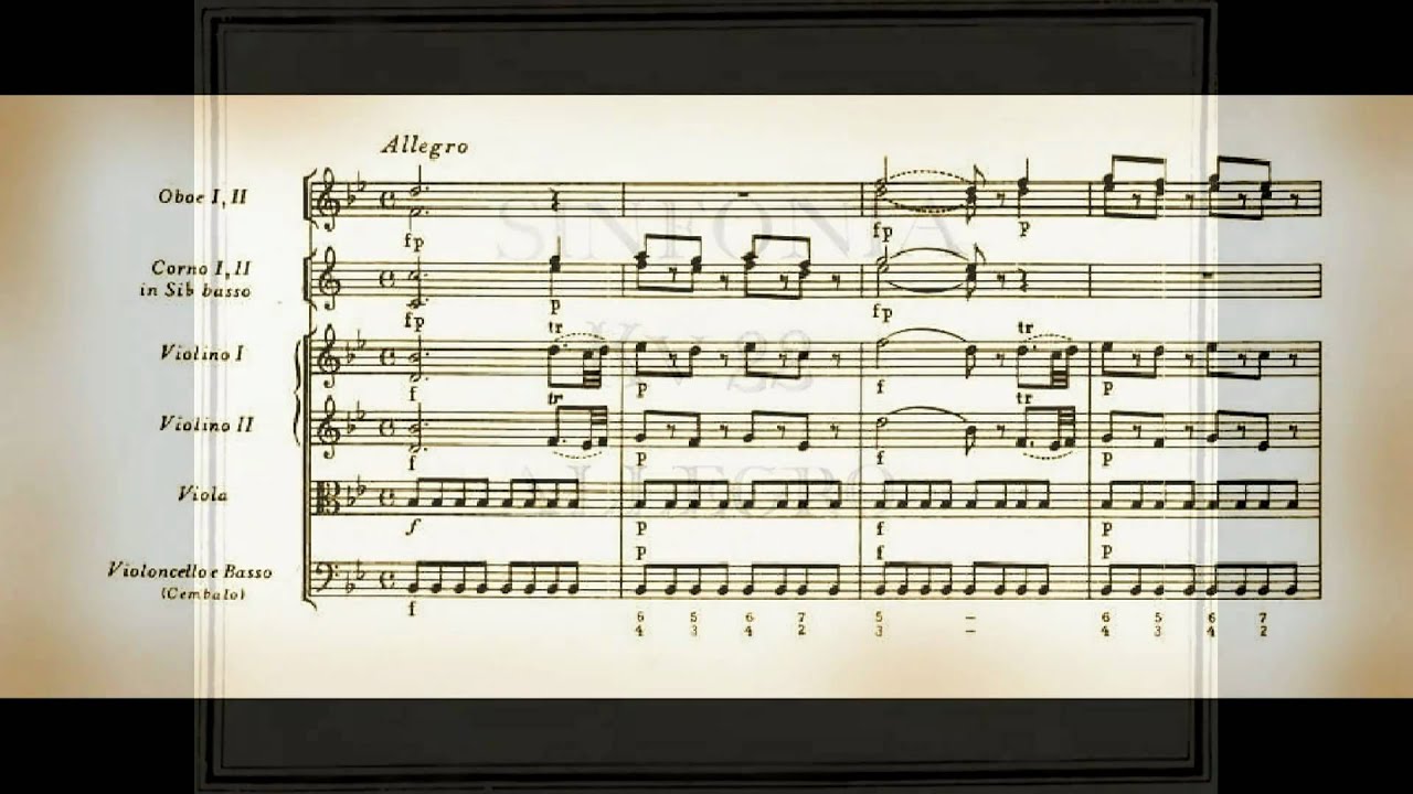 Mozart : Sinfonia n. 5  in Si bemolle maggiore KV 22