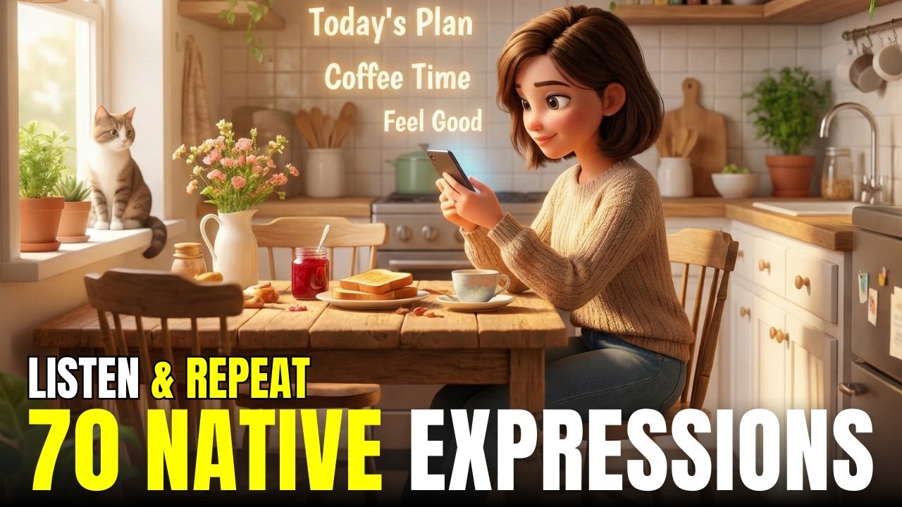 Intermediate | 70 Real Native Expressions | Listen & Repeat