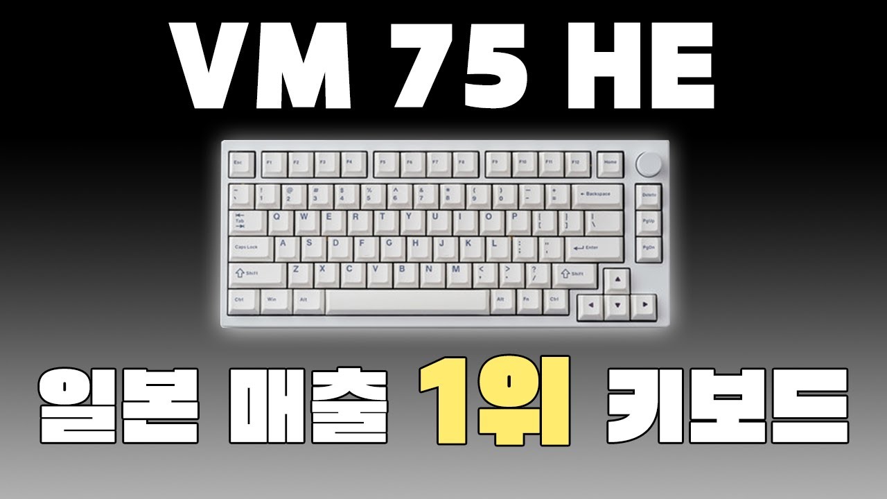 메인키보드 변경!!! 일본에서 없어서 못산다는 자석축 끝판왕 키보드 가져왔습니다. [ VARO VM75 HE 키보드 리뷰 ]